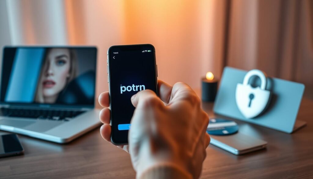 A modern, secure digital payment scene showcasing a sleek smartphone with a secure payment interface displaying "iptv porn" prominently on the screen. In the foreground, a hand reaches towards the smartphone, symbolizing user interaction and accessibility. The middle-ground features a stylish, minimalistic workspace with a laptop, credit cards, and privacy-focused elements like a lock and shield icon, emphasizing security and confidentiality. The background should be softly blurred to direct focus to the payment scene, with warm, inviting lighting to create a trustworthy atmosphere. Use a slightly elevated angle to present a professional and modern perspective, ensuring the mood conveys reliability and safety in online transactions. The overall composition should reflect a sense of protection for user data in the realm of secure content access. A modern, secure digital payment scene showcasing a sleek smartphone with a secure payment interface displaying "iptv porn" prominently on the screen. In the foreground, a hand reaches towards the smartphone, symbolizing user interaction and accessibility. The middle-ground features a stylish, minimalistic workspace with a laptop, credit cards, and privacy-focused elements like a lock and shield icon, emphasizing security and confidentiality. The background should be softly blurred to direct focus to the payment scene, with warm, inviting lighting to create a trustworthy atmosphere. Use a slightly elevated angle to present a professional and modern perspective, ensuring the mood conveys reliability and safety in online transactions. The overall composition should reflect a sense of protection for user data in the realm of secure content access.