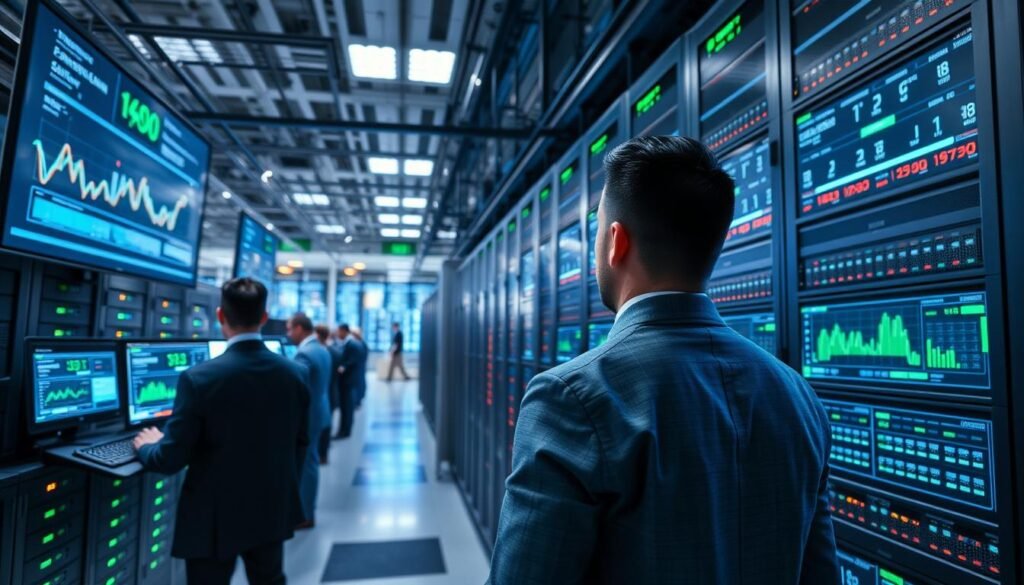 A dynamic scene depicting a high-tech data center symbolizing "Performance and Stability" of a streaming CDN during peak hours. In the foreground, network engineers in professional business attire monitor large screens displaying real-time performance metrics, ensuring optimal service delivery. The middle layer features rows of sleek servers with LED indicators glowing in blue and green, illustrating activity and functionality. The background reveals a bustling control room with digital dashboards and data flow visuals. The lighting is bright and focused, highlighting the engineers and technology. The overall atmosphere conveys efficiency and reliability, representing the essence of "france iptv pro" as a leading service provider in IPTV solutions for smart TVs. A dynamic scene depicting a high-tech data center symbolizing "Performance and Stability" of a streaming CDN during peak hours. In the foreground, network engineers in professional business attire monitor large screens displaying real-time performance metrics, ensuring optimal service delivery. The middle layer features rows of sleek servers with LED indicators glowing in blue and green, illustrating activity and functionality. The background reveals a bustling control room with digital dashboards and data flow visuals. The lighting is bright and focused, highlighting the engineers and technology. The overall atmosphere conveys efficiency and reliability, representing the essence of "france iptv pro" as a leading service provider in IPTV solutions for smart TVs.